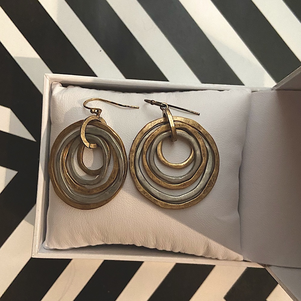 Artsy Swirl Circle earrings